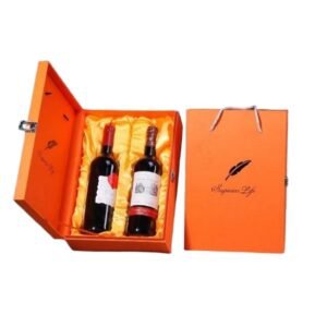 Exquisite book double wine box