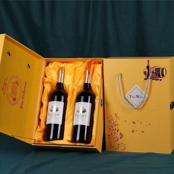 Exquisite book double wine box - Image 2