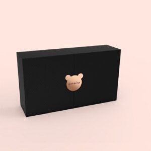 Black Cosmetics gift box two door open