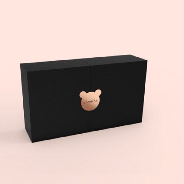 Black Cosmetics gift box two door open