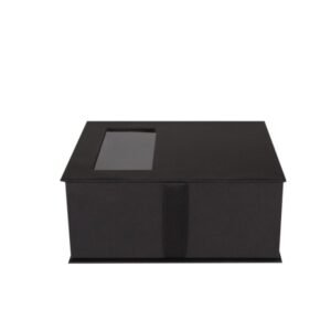 Black book shaped cosmetic gift box