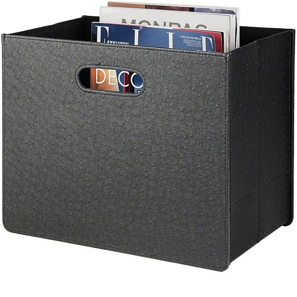 Black folding basket