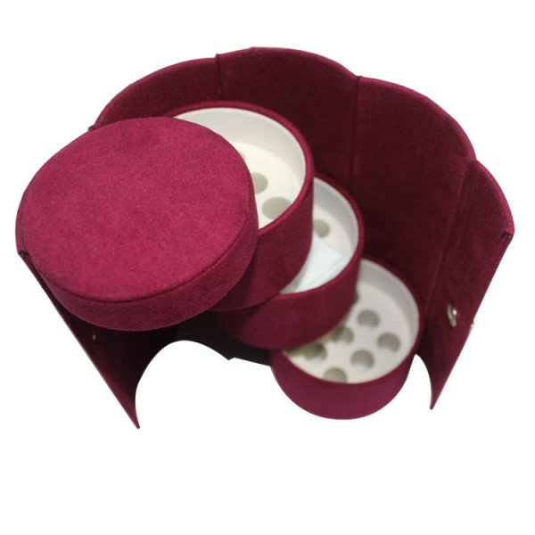 Red roll-up jewelry box - Image 2