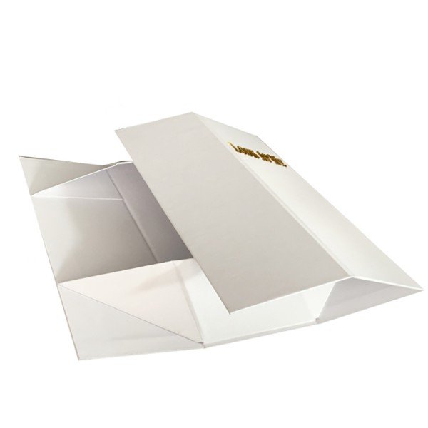 foldable white cosmetics paper packing box